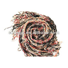 2012 fashion woolen warp knitted ruffle mufflers ring scarf